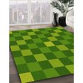 thumbnail image 3 of Ahgly Company Tapis d'Intérieur Lavable en Machine Carré Vert, 4 Pieds Carré, 3 of 7