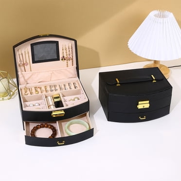 Zonao Jewelry Boxes & Organizers,Jewelry Boxes & Organizers Standing Jewelry Case Display Storage Boxes For Shelves Gifts for Women and Girls