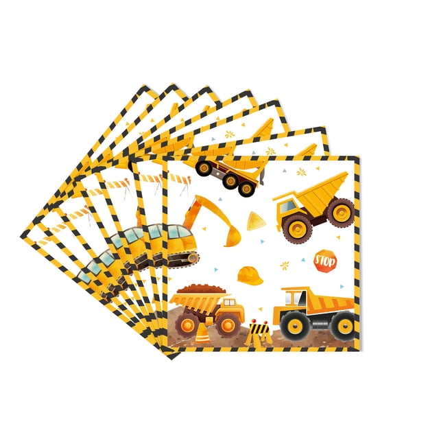 QTOCIO Engineering Car Party Tablecloth Children's Birthday Party Party Tableware Set Disposable Plastic Tablecloth