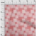 thumbnail image 2 of oneOone Georgette Viscose Red Fabric Asian Block Tile Craft Projects Decor Fabric Printed By The Yard 42 Inch Wide, 2 of 4