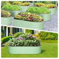 thumbnail image 3 of EDTara Large Oval Raised Planter Beds, 2-Pack Metal Garden Boxes With Open-Ended Base for Growing Vegetables and Flowers, 3 of 9
