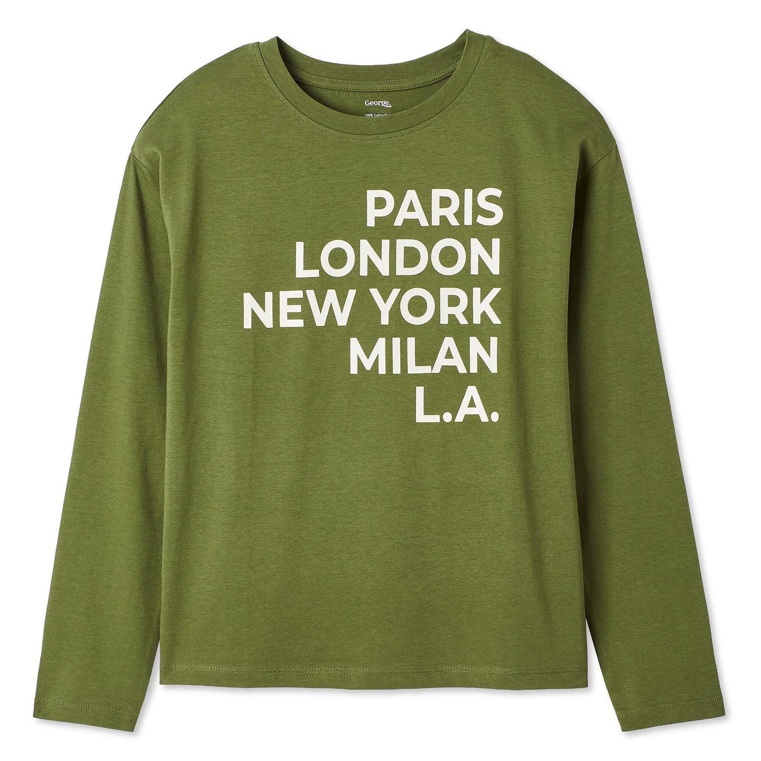 George Girls' Graphic Long Sleeve Tee