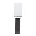 thumbnail image 2 of Elegant Designs Modern Leather Table Lamp with USB and White Fabric Shade, 2 of 7