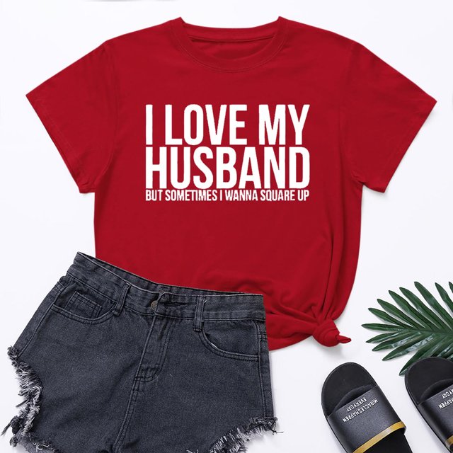 Meichang T-Shirts Cœur d'Amour pour Femmes T-Shirts de la Saint-Valentin Imprimé Cœur T-Shirts de Vacances Hauts de la Saint-Valentin Manches Courtes Col Rond Blouses