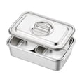 thumbnail image 1 of Elodie Assiette Anti-Frottement Nourriture Anti-Frottement Cuisine Dîners Buffet Serveur Anti-Frottement Buffet Ensemble de Anti-Frottement 2 Compartiments, 1 of 8