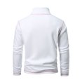 thumbnail image 3 of Ediodpoh Chandail à Col Roulé pour Homme Chaud Automne et Hiver Double avec Couleur Manteau à Fermeture Éclair Chandails pour Homme Blanc TTG, 3 of 7