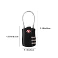 thumbnail image 3 of Chmadoxn Kitchen Gadgets, Kitchen Accessories, Kitchen Utensils, Kitchen Tool Backpack Luggage Lock Aluminum Alloy Password Padlock Combination lock, 3 of 6