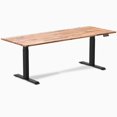 thumbnail image 1 of Desky Dual Softwood Sit Stand Desk - Acacia / 72 x 30 Inches / Matte Black, 1 of 10