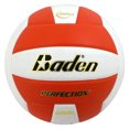 thumbnail image 1 of Baden Perfection Leather Volleyball, Orange/White, Official Size, 1 of 1
