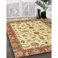 thumbnail image 2 of Ahgly Company Tapis d'Intérieur Carrés Abstraits Rouges Orientaux, 3 Pieds Carré, 2 of 6