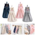 thumbnail image 4 of Kawaii Piggy Hand Towel Hangable Absorbent Hand Wiping Cloth Cartoon Porket, 4 of 4