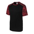 thumbnail image 1 of Gravity Threads CamoHex Athletic T-Shirt - Black/Deep Red - 3X-Large, 1 of 1