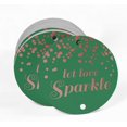thumbnail image 2 of Inkdotpot Pack Of 100 Let Love Sparkle Wedding Favor Paper Tags Craft Real Rose Gold Foil Hang Tags, 2 of 6