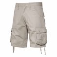 thumbnail image 1 of Styesk Mens Shorts Men's Pockets Cargo Pants Casual Button Classic Summer Short With Multi Pockets, 1 of 8
