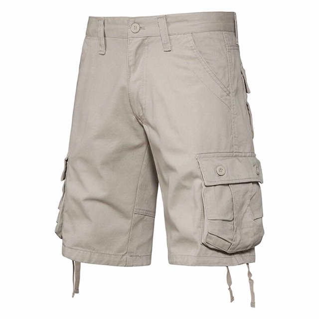 Styesk Mens Shorts Men's Pockets Cargo Pants Casual Button Classic Summer Short With Multi Pockets