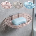 thumbnail image 1 of MTBLYS Soap Box Rack Non Perforated Soap Holder 5.51 X 3.74 X 1.77 Inch Plastic Bathroom Organizer Wall Mounted Drainage Storage, 1 of 7