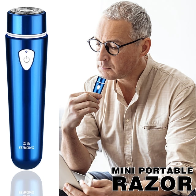 Rasoirs à Grille pour Hommes, Petit Format de Poche, Lavables, Électriques, Rechargeables, Rasoirs de Voyage pour Hommes, Mini Rasoirs Portatifs, Microfoil pour Rasage Prêt à l'Emploi, Rasoir Électrique