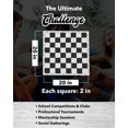 thumbnail image 4 of WE Games Travel Tournament Chess Set, 20 inch Roll Up Vinyl Chess Board with Storage Bag, 4 of 11
