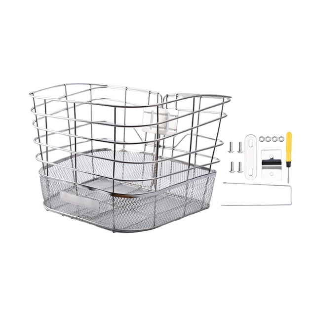 Siruishop Bike Basket Mountain Bikes Sturdy Cycling Basket for Shopping Outdoor Riding Style D