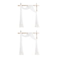 thumbnail image 1 of Decodeary Wedding Arch Drapes Memorable Setting For Big Day Not Easy To Wrinkle Easy Care white 2Set, 1 of 6