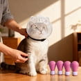 thumbnail image 3 of Cat Grooming Muzzle Transparent Breathable Head Cover With Silicone Pads For Safe Nail Trimming And Bath, 3 of 5