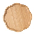 thumbnail image 1 of Dvruxg Bamboo Multi-Purpose Serving Tray, Wooden Fruit & Snack Platter, Splinter-Free Kitchen Storage Organizer for Parties & Everyday Use, 1 of 5