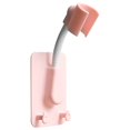 thumbnail image 2 of 2 Pieces Self-Adhesive Bracket Adjustable Handheld Holder Wall Mount 2 Hooks Stand  Pink, 2 of 10