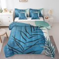 thumbnail image 1 of YST Geometric Aesthetic 7pcs Comforter Set, King Size, Modern Minimalism Bedding, Abstract Leaves, Luxuryations, 1 of 4