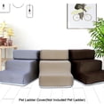 thumbnail image 4 of Pet Ladder Cover Detachable Comfortable Faux Leather Non-slip Dog Ramp Stairs Case for Puppy, 4 of 8