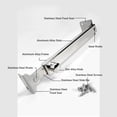 thumbnail image 3 of Casement Window Hinge, Aluminum Alloy Adjustable Standard Hinge Universal External Push Open Hinges, 3 of 8