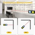 thumbnail image 4 of Laser Measure 50M, Laser Distance Meter 165ft, Portable Handle Digital Measure Tool with Bubble Levels, Large Backlit LCD Display and Waterproof IP54 (Battery Included), 4 of 5