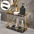thumbnail image 2 of justharion Storage Rack Multi-layer Storage Box Perfume Jewellery Container Basket S Double Layer Black, 2 of 8
