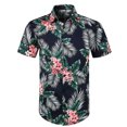 thumbnail image 1 of XZNGL Chemise Décontractée pour Homme à Imprimé, Boutonnée, à Manches Courtes, Haut Hawaïen, Blouse, 1 of 8