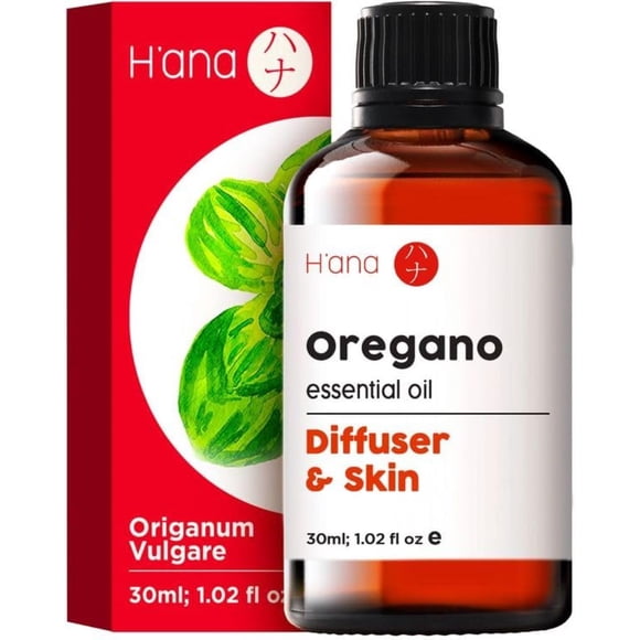 H’ana Oregano Essential Oil - 100% Pure and Natural Oil of Oregano for Skin, Nail, Diffuser, and Aromatherapy - with a Pungent, Herbaceous Scent (1 Fl Oz)