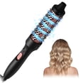 thumbnail image 1 of Dvkptbk Curling iron 1.25 Inch Curling Iron Brush Volumizing Brush Heated Round Brush Ceramic Tourmalines Ionic Curling Comb Heated Curling Brush for Curls, 1 of 9
