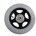 thumbnail image 2 of Pneu de Fauteuil Roulant, Moyeu en Acier Allié 320mm Diamètre Extérieur Roue Gonflable Résistante à l'Usure Antidérapante pour Véhicule, 2 of 8