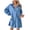 Light Blue, variant on Women Denim Shirt Dresses, Long Sleeve Short Jean Dress Button Casual Tunic Mini Dress with Pockets Strapless Mini Dress Dark Blue L