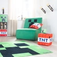 thumbnail image 2 of Minecraft Carpet, Creeper Design, 47.2 x 47.2 inches (120x120cm), 2 of 3