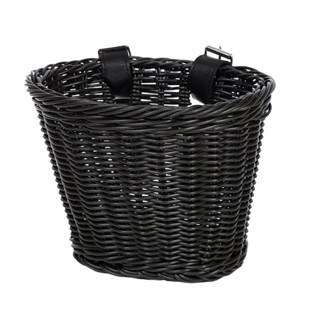 Bdday Kitchen Storage Kid'S Front Handlebar Bike Basket Material Hand Woven Bicycle Basket Detachable Gift Basket