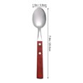 thumbnail image 3 of Miangastore Cuillères de Dégustation en Métal Rouge Acier Inoxydable 6 Pcs 7.9 Po pour Dessert, 3 of 8