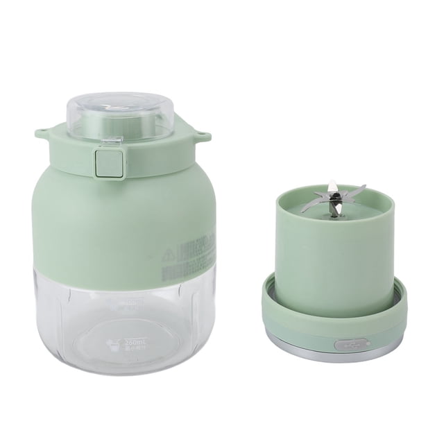 Electric Juicer Mini Portable Blender Cup 10 Cups USB Rechargeable for Outdoor Sports Water Bottle with Double Lid