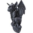 thumbnail image 2 of Ebros Large Gothic Winged Gargoyle On Ledge Wall Decor Hanging Sculpture 20"W, 2 of 5