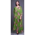 thumbnail image 2 of Bimba Caftan Long à Fleurs Robe Maxi de Plage Maillot de Bain Couvre-Maillot Kaftan pour Femmes-4x-5x, 2 of 5