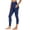 Navy, variant on CFLVAEK Fleece Lined Leggings Women with Pockets Thermal Warm Winter Yoga Pants Comfy High Waisted Tights Tummy Control Cold Weather Workout Legging Black S