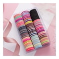 thumbnail image 3 of No Damage Elastic Hair Ties Soft Seamless Mini Ponytail Holders Gentle Toddler Headband Rope Accessories Multipack, 3 of 6