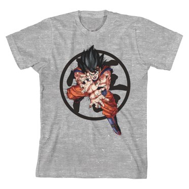 Dragon Ball Z Goku avec Symbole Graphique T-Shirt Athlétique Chiné pour Garçon Jeunesse - Moyen