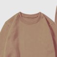 thumbnail image 4 of Weiqiqre Sweatsuits for Men Solid Color Loose Fit Basic Pullover Round Neck Sweatshirt Sport Jogging Suits, 4 of 7