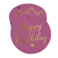 thumbnail image 1 of Inkdotpot Pack Of 50 Real Gold Foil Paper Tags Happy Birthday Favor Hang Tags, 1 of 6