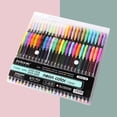 thumbnail image 3 of Graflsoa 36-Color Sparkling Gel Marker Set with Fluorescent Highlights, Perfect for Creative Drawing and Gifting (6107-36), 3 of 6