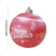 thumbnail image 3 of PEONAVET 24 Inch Giant Inflatable Christmas Ball Large Outdoor Blow Up Inflatables for Yards Lawns Porches Gardens Front Door Decorations(Red), 3 of 5